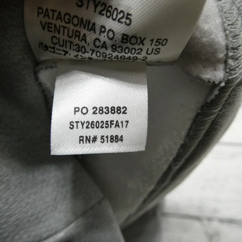 Patagonia Hoodie Womens Large Gray Hooded Full Zip Fleece QS Hockey Training - Picture 10 of 10